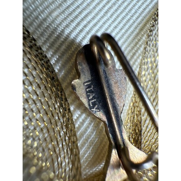 Vintage Italian Gold Chalice Pin Brooch With IHS Inscription - Teenie Tiny - Picture 6 of 10